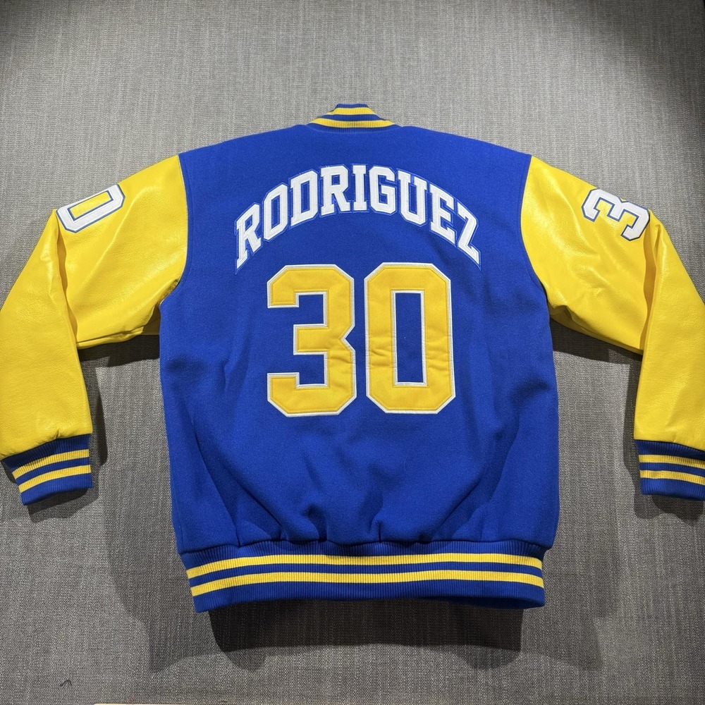 Headgear Classics The Sandlot Jacket Mens Large Blue Yellow Varsity Rodriguez 30 - Picture 5 of 5
